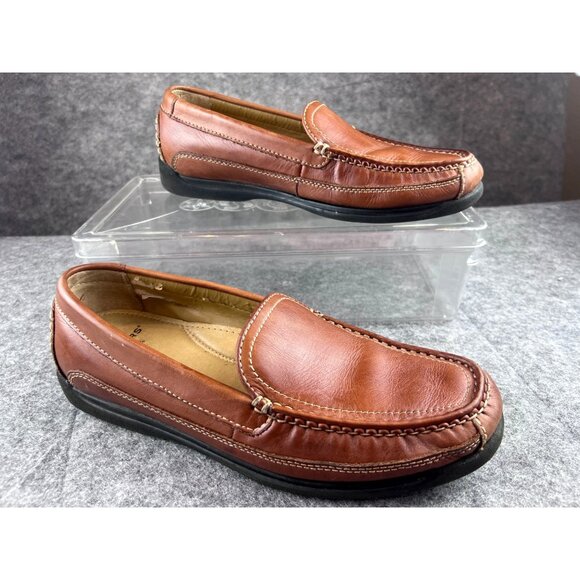 Dockers Catalina Brown Leather Loafers Mens 10M Slip-On Shoes Casual Comfort main image 7